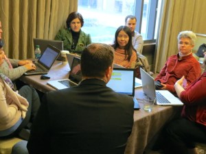 A working group at the 2014 Annual HAMTE meeting.
